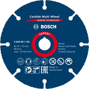 Bosch Karbīda daudzfunkcionālais disks 76x10 EXPERT
