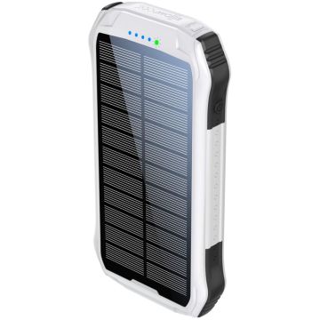 Boompods Neutron saules enerģijas barošanas bloks 10.000mAh balts