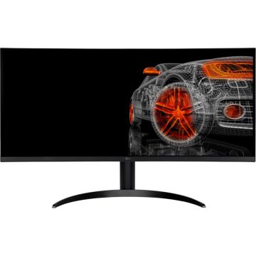 LG 34WQ75X-B Grafiskais monitors, 34", UWQHD 3440x1440 izšķirtspēja, 160Hz, IPS panelis, USB-C, melns