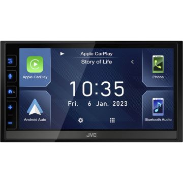 JVC KW-M785DBW Auto Multivides Sistēma ar 7" Ekrānu, DAB+, Bluetooth un Wi-Fi