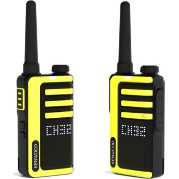 Kenwood UBZ-LJ9SET PMR Radio Set, 16 Kanāli, 5 km Diapazons, Divi gab., Melns