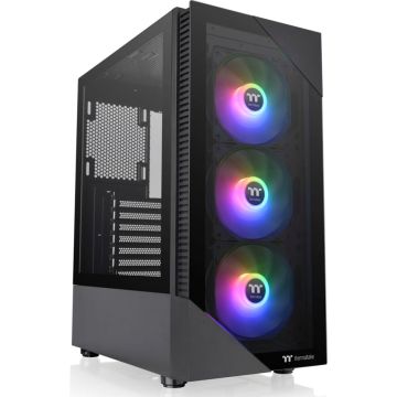 Thermaltake View 200 TG ARGB, mATX, porti: 1 x USB 3.0, 2 x USB 2.0, Audio I/O, Sniega Balts