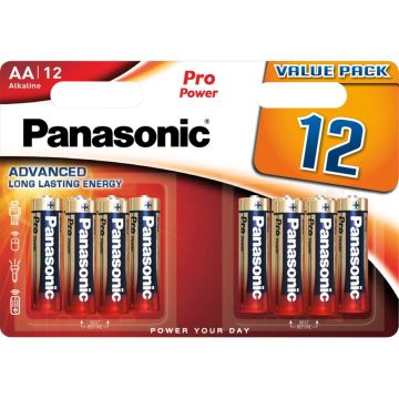 Panasonic Pro Power LR6 AA Sārma baterijas 12 gab.