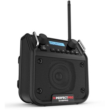 PerfectPro DABPRO 18V radio darbavietā