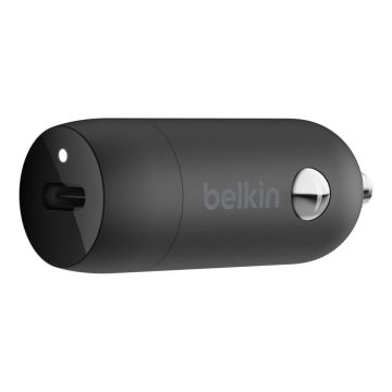 Belkin USB-C auto lādētājs 30W PD ar PPS tehnoloģiju, melns