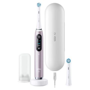 Oral-B iO Series 9N elektriskā zobu birste, Rose Quartz JAS22, 7 tīrīšanas režīmi, AI vadība