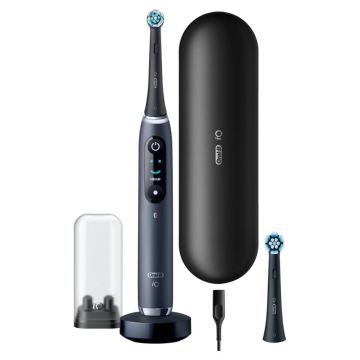 Oral-B iO Series 9N elektriskā zobu birste, Black Onyx JAS22, 7 tīrīšanas režīmi, AI vadība