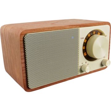 Sangean WR-7 Genuine Mini Radio, FM, baterijas/AC, valriekstu koka