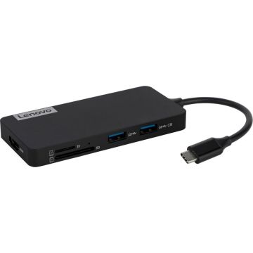 Lenovo USB-C 7-in-1 USB-C Dokstacija, HDMI, 3xUSB-A, SD/MicroSD