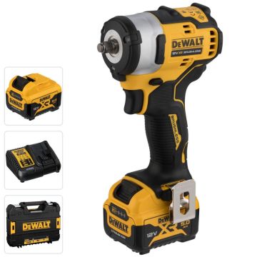 DeWalt DCF903P2-QW akumulatoru triecienurbjmašīna ar 2x 5Ah akumulatoriem melna