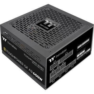 Thermaltake Toughpower GF A3 PSU ATX 3.0, 650W, Modulārs, 80+ Gold, 1x 4+4-pin CPU, 6x SATA, 4x Molex, 3x 6+2-pin GPU