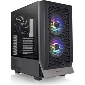 Thermaltake Ceres 300 TG ARGB, ATX, porti: 1 x USB 3.0, 2 x USB 2.0, Audio I/O, Melns