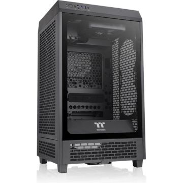 Thermaltake The Tower 200, mATX, porti: 1 x USB 3.0, 2 x USB 2.0, Audio I/O, Kamene