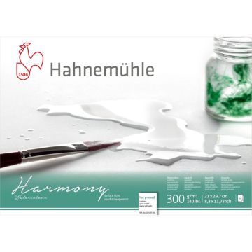 Hahnemühle Harmony karsti presēts akvareļu papīrs, 12 lapas, A4, 300 g