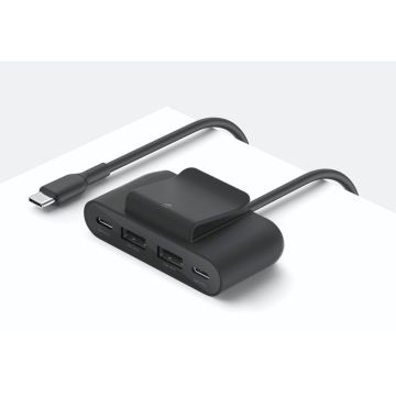 Belkin BOOST Charge 4-Portu lādētājs 2xUSB-C/2xUSB-A, Zils