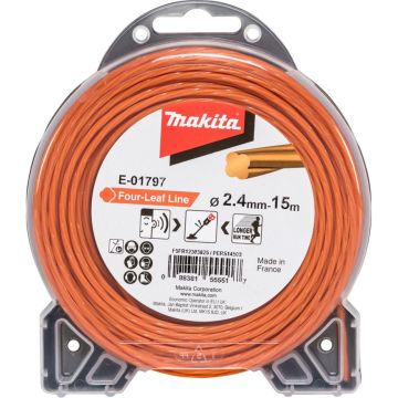 Makita E-01797 Pļaušanas aukla četru lapu 2,4mmx15m