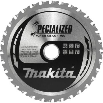 Makita B-47036 Zāģa asmens metālam 150x20x32Z