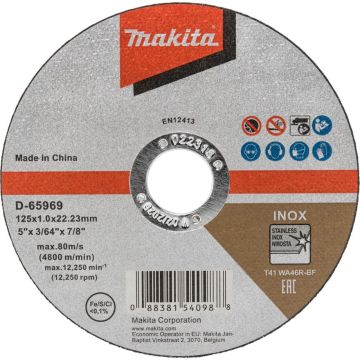 Makita D-65969 griešanas disks 125x1,0mm INOX