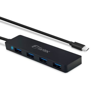 FANTEC UMP-4U31-C USB-C 4x USB-A 3.0 Hub (sadalītājs)