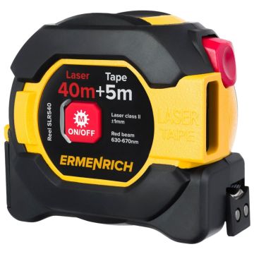 Ermenrich Reel SLR540 lāzera mērlente, 40m darbības diapazons, ar digitālo displeju