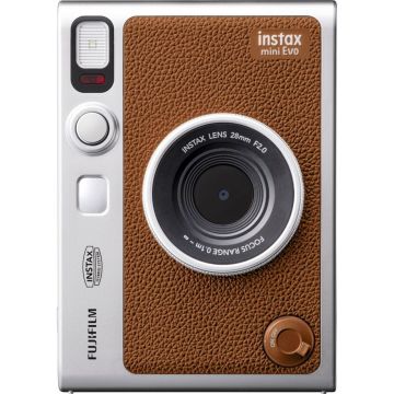 Fujifilm Instax Mini Evo Type C Momentfoto Kamera brūns