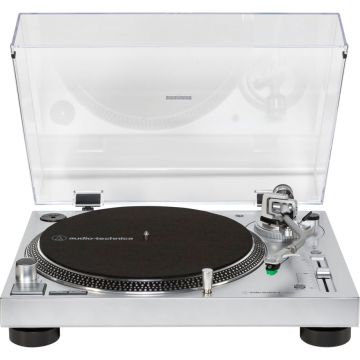 Audio-Technica AT-LP120X Tiešās piedziņas vinila atskaņotājs, sudraba