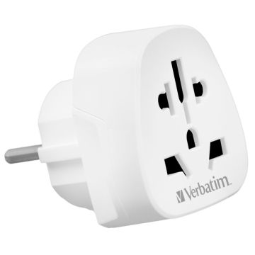 Verbatim World to Europe Travel Adapter Plug balts WTEU-02 49549