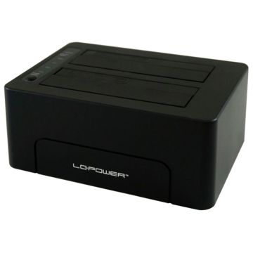 LC Power LC-DOCK-C, HDDDok stacija, USB-C, ar 2,5" un 3,5" HDD/SS