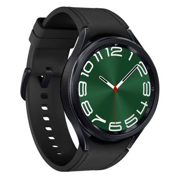 Samsung Galaxy Watch6 Classic Bluetooth viedpulkstenis 47mm, Tērauds/Melns, Wear OS, 40h akumulators