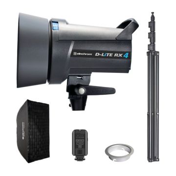 Elinchrom D-Lite RX 4 pirmā studijas komplekts