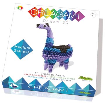 Creagami 3D origami lama, 346 gabali