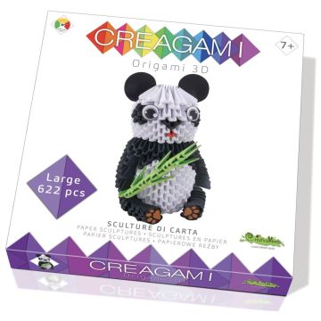 Creagami 3D origami panda, 622 gabarīti