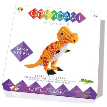 Creagami 3D origami T-Rex, 634 gabali