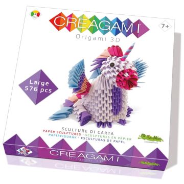 Creagami 3D origami vienradzis, 576 gabali