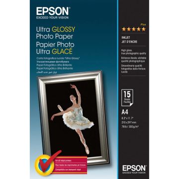 Epson Ultra glancēts foto papīrs A4, 15 loksnes, 300g S041927