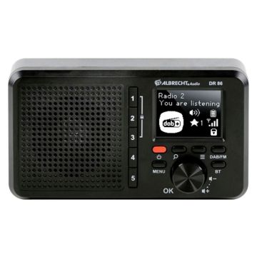 Albrecht DR 86 Portatīvais radio, DAB+/FM, baterijas/AC