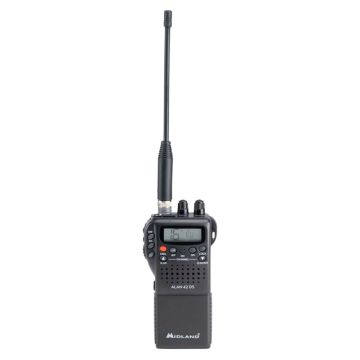 Midland Alan 42 DS CB Handheld Radio, 80 Kanāli, 12 km Diapazons