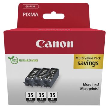 Canon PGI-35 BK melna kasetne trīspakā