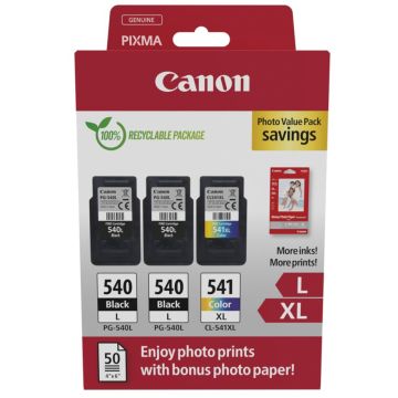 Canon PG-540 L x2 / CL-541 XL foto tonēšanas kasetņu multi paka