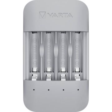 Varta Eco Pro lādētājs no pārstrādātiem materiāliem + 4x 800 mAh AAA baterijām