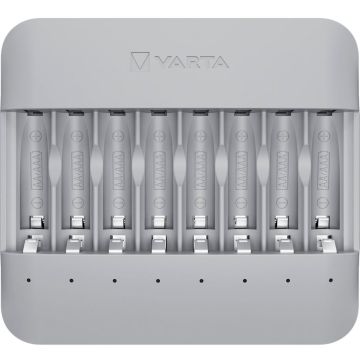 Varta Eco Multi lādētājs no pārstrādātiem materiāliem + 8x 2100 mAh AA baterijām