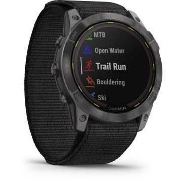 Garmin Enduro 2 multisporta pulkstenis, 51mm, melns/pelēks, ar saules uzlādi, 34+ dienu akumulators