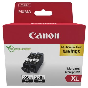 Canon PGI-550 XL PGBK melna kasetne dubultpakā