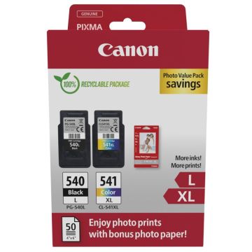 Canon PG-540 L / CL-541 XL foto tonēšanas kasetņu multi paka