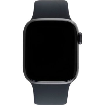 Apple Watch 9 GPS viedpulkstenis, 41mm, Alumīnijs/Midnight, Sporta aproce, S/M, WatchOS, 18h akumulators