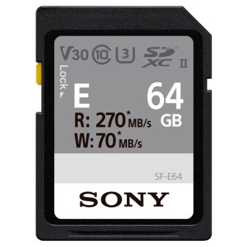 Sony SDXC E sērijas 64GB UHS-II klases 10 U3 V30