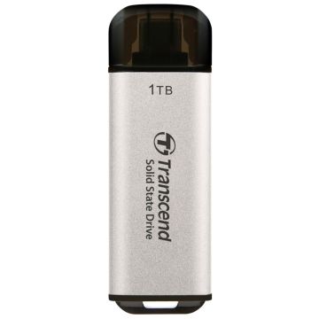 Transcend SSD ESD300S 1TB USB-C sudraba