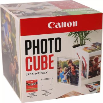 Canon PP-201 Photo Cube radošuma paka, 13x13cm, baltā/zaļā, 40 loksnes