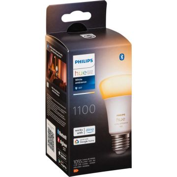 Philips Hue LED lampa E27 11W 1100lm White Ambiance