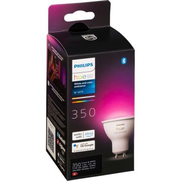 Philips Hue LED lampa GU10 350lm balta ar atmosfēras efektu